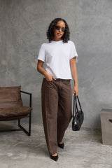 Phoenix Barrel Denim Jeans - Chocolate