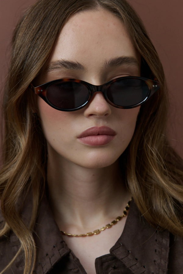 Aire Oval Frame Sunglasses - Tortoise - The Self Styler