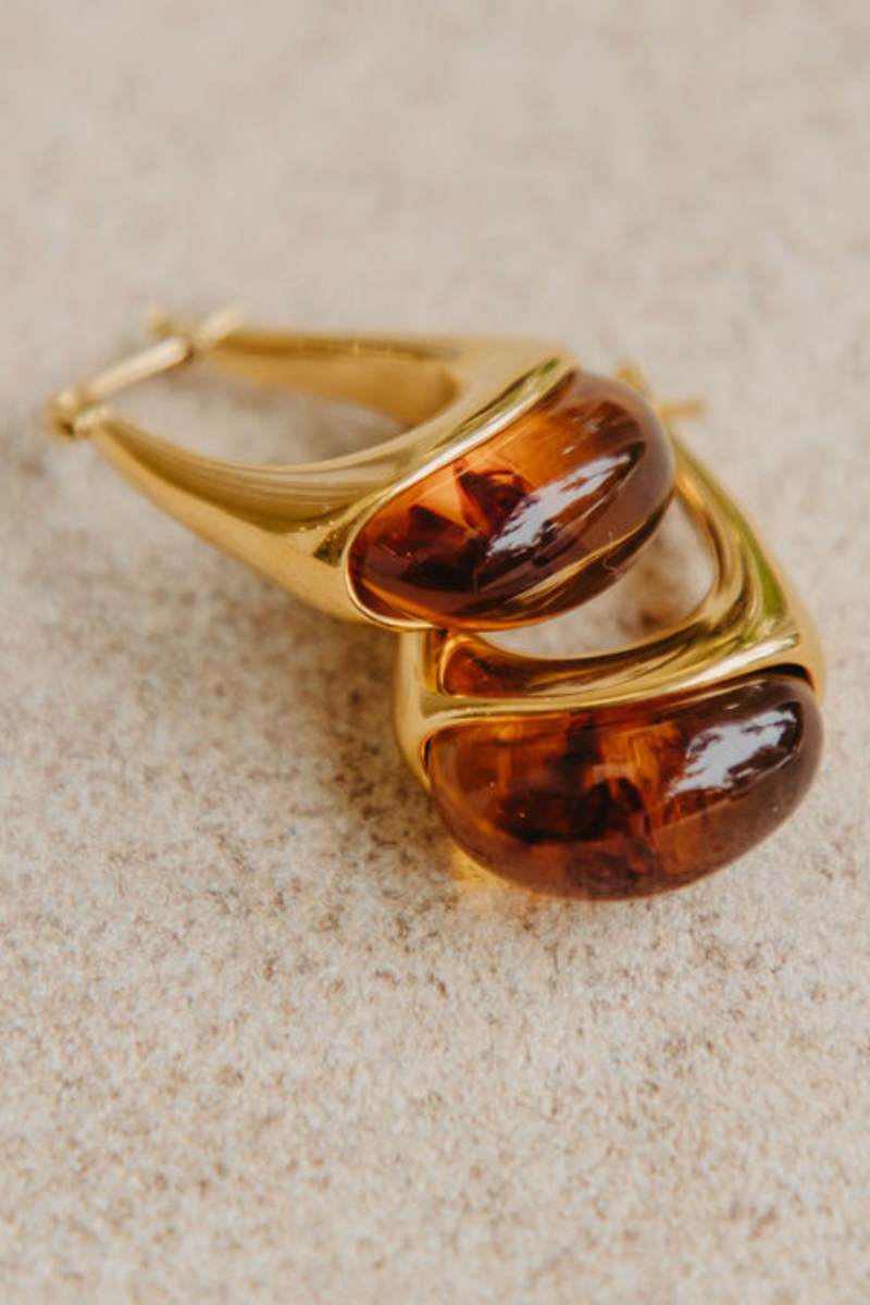 Harper Hoop Earrings - Gold - The Self Styler