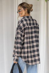 Reece Plaid Shirt - Navy & Chocolate