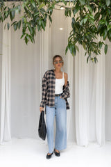 Reece Plaid Shirt - Navy & Chocolate