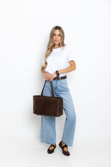 River Wide-Leg Denim Jeans - Light Blue Wash