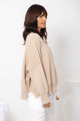 Romy Oversized Knit Jumper - Oatmeal