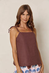 Luka Cami Top - Chocolate - The Self Styler