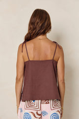 Luka Cami Top - Chocolate - The Self Styler