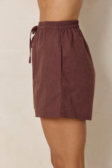 Tilly Shorts - Chocolate - The Self Styler