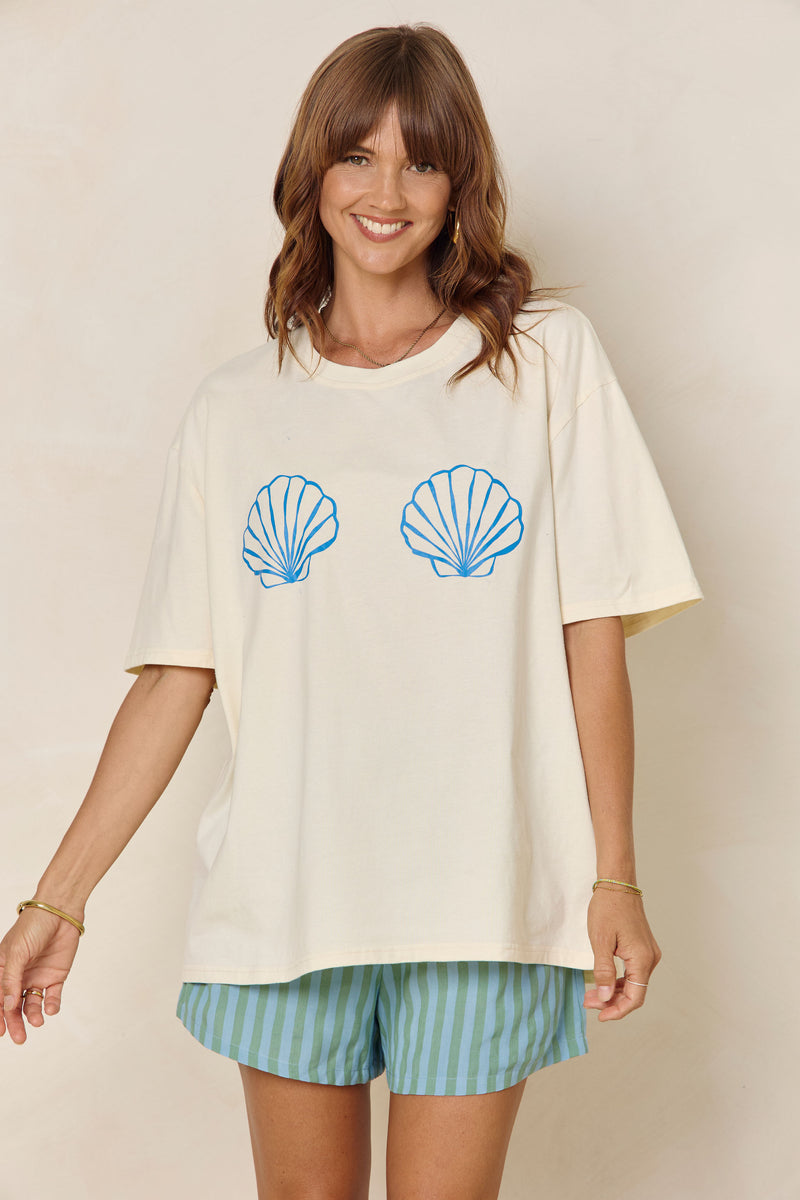 Mermaid Margarita Tee - Cream - The Self Styler
