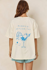Mermaid Margarita Tee - Cream - The Self Styler