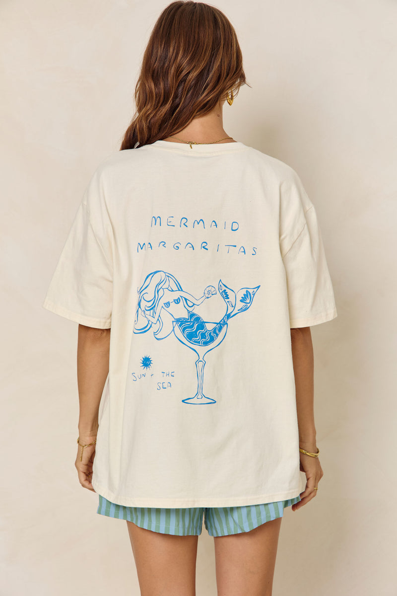 Mermaid Margarita Tee - Cream - The Self Styler