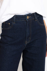 Harper Wide Leg Jeans - Dark Indigo - The Self Styler