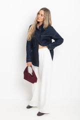 Duke Oversized Denim Shirt - Dark Indigo - The Self Styler