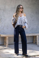 Vann Plaid Shirt - Blue and Chocolate - The Self Styler