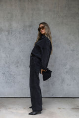 Duke Oversized Denim Shirt - Black Wash - The Self Styler