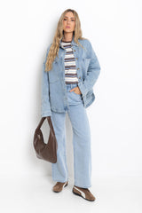 Banksy Relaxed-Fit Denim Jacket - Vintage Wash - The Self Styler - The Self Styler
