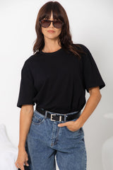Sonny Relaxed-Fit Tee - Black