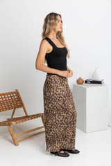 Taj Maxi Skirt - Leopard Print