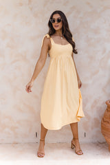 Capella Midi Dress - Mango - Girl and the Sun - The Self Styler