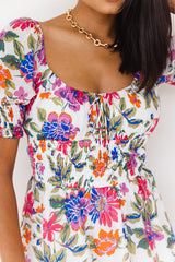 Charlotte Mini Dress - Floral - The Self Styler