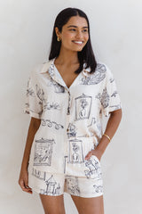 Cooper Shirt - Sketch Print - The Self Styler
