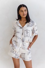 Cooper Shirt - Sketch Print - The Self Styler