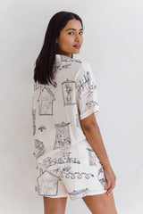 Cooper Shirt - Sketch Print - The Self Styler
