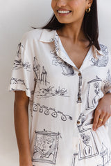 Cooper Shirt - Sketch Print - The Self Styler