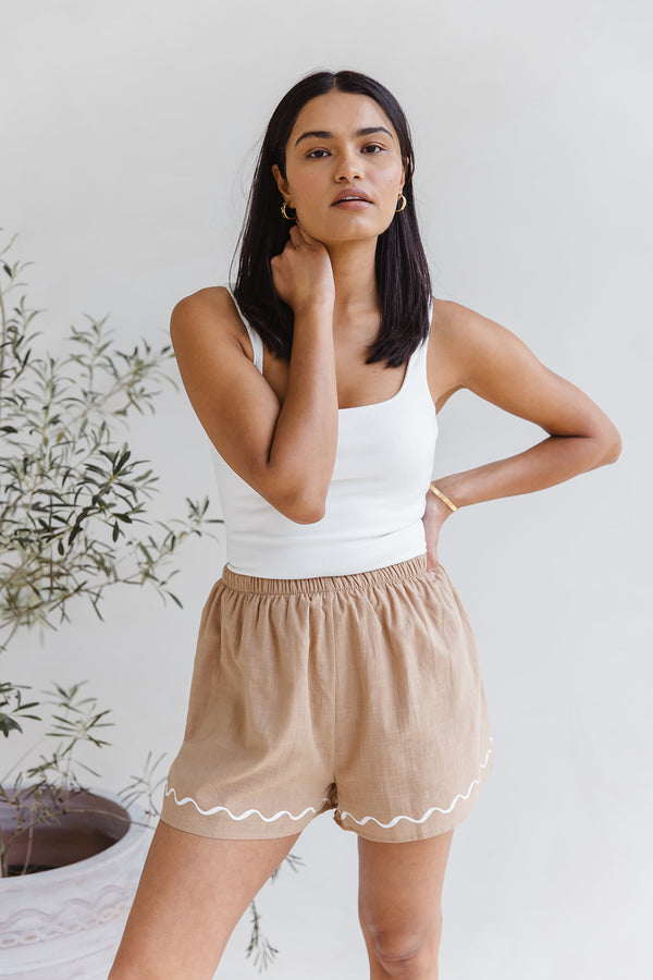 Tani Shorts - Tan - The Self Styler