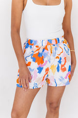 Bonnie Shorts - Vibrant Watercolour Print - The Self Styler