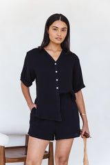 Bowie Shirt - Black - The Self Styler - The Self Styler
