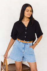 Bowie Shirt - Black - The Self Styler - The Self Styler