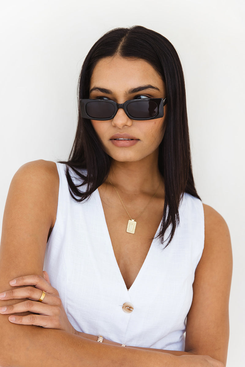 Savannah Sunglasses - Black - The Self Styler