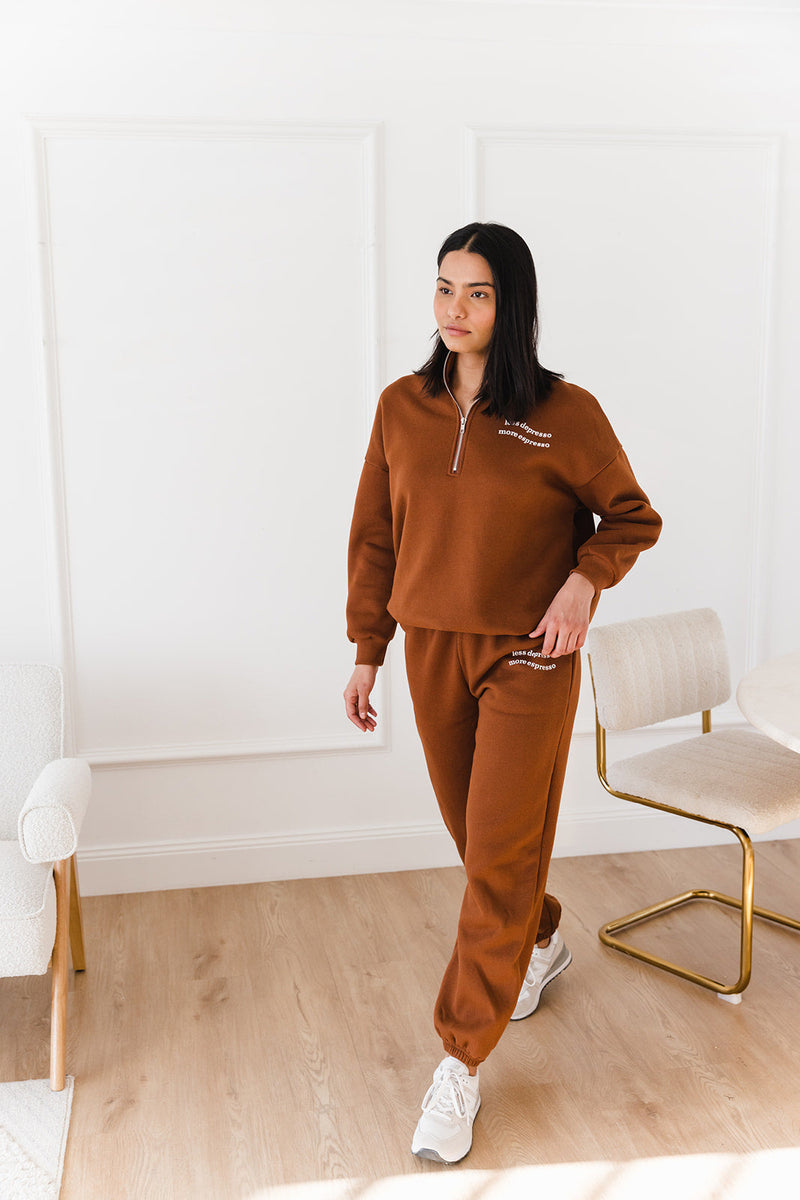 Mackenzie Trackpants - Chocolate - The Self Styler