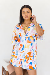 Aisha Shirt - Vibrant Watercolour Print - The Self Styler