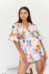 Aisha Shirt - Vibrant Watercolour Print - The Self Styler