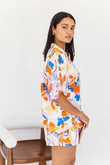 Aisha Shirt - Vibrant Watercolour Print - The Self Styler