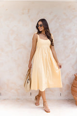 Capella Midi Dress - Mango - Girl and the Sun - The Self Styler