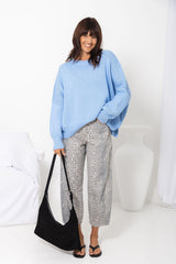 Romy Oversized Knit Jumper - Blue