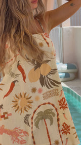 Solea Dress - Palmira Print