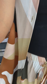 Micah Shirt- Abstract Copper Print