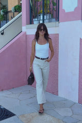 Arden Barrel Denim Jeans - Chai