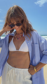 Bentley Relaxed-Fit Shirt - Blue Stripe