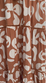 Karma Maxi Skirt - Sunset Orange
