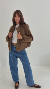 Finn Bomber Jacket - Deep Olive