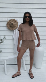 Ginger Knit Top - Mocha