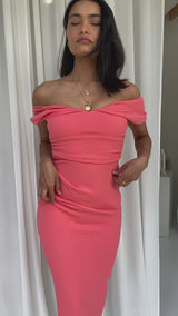 Mara Midi Dress - Watermelon