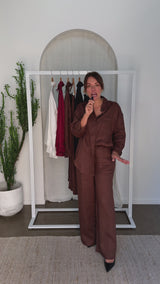 Archie Relaxed-Fit Linen Shirt - Chocolate