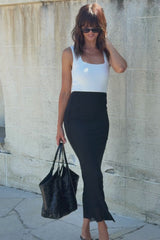 Taj Mesh Maxi Skirt - Black