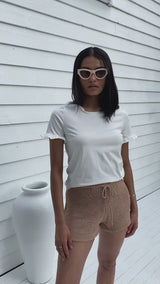 Remy Ruffle Top - White