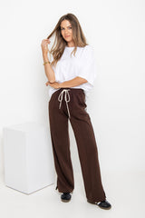 Ryder Jogger Stripe Pant - Chocolate