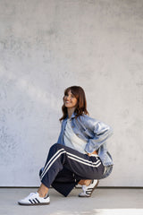 Ziggy Jogger Stripe Pant - Navy